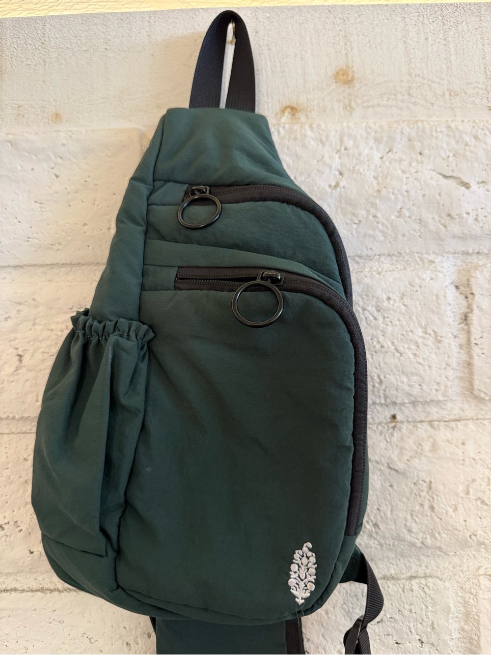 Free People Dark Green Sling Backpack - Casual Everyday Carry